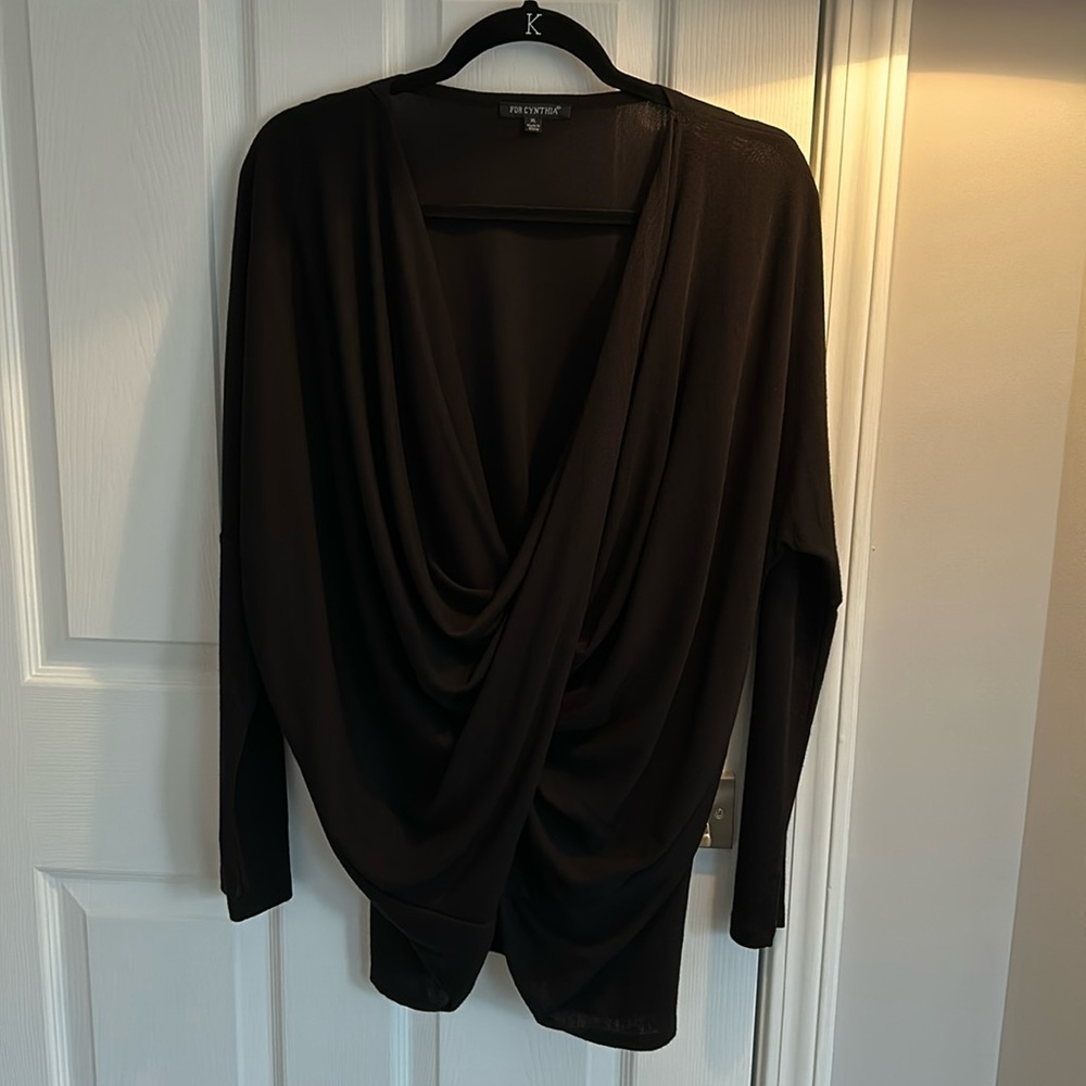 For Cynthia Xl faux cross top.